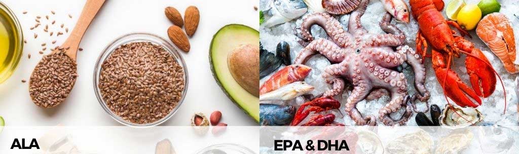 Vrste omega-3 masnih kiselina: ALA, EPA i DHA